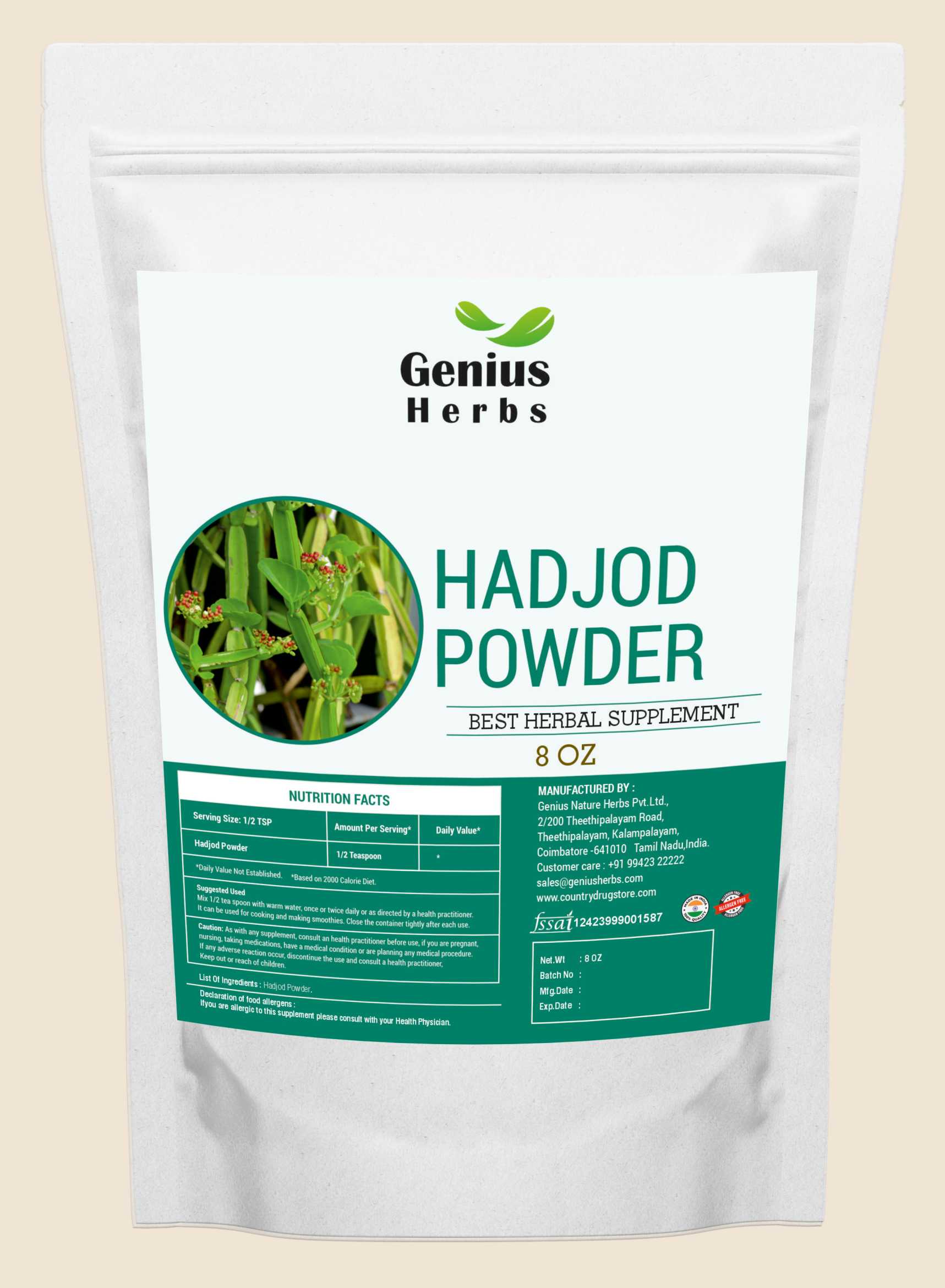 Hadjod Powder Wholesale Manufacturer & Supplier in India